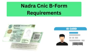 Nadra Cnic B-Form Requirements 2025